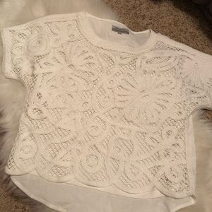 Lace front top